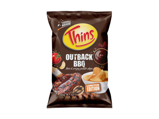 Thins Chips Outback BBQ 150g