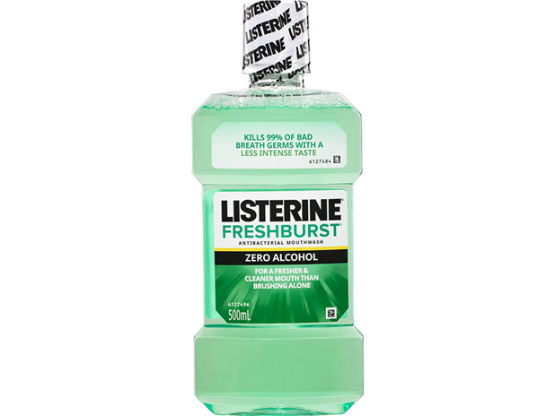 Listerine Fresh Burst Zero Mouthwash 500ml