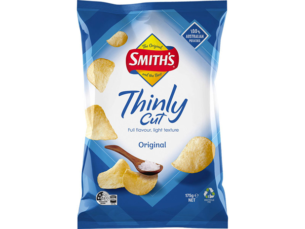 Smith's Thinly Cut Potato Chips Original 175g