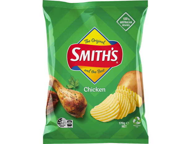 Smith's Crinkle Cut Chicken Potato Chips 170g