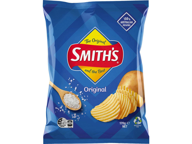 Smith's Original Crinkle Cut Potato Chips 170g