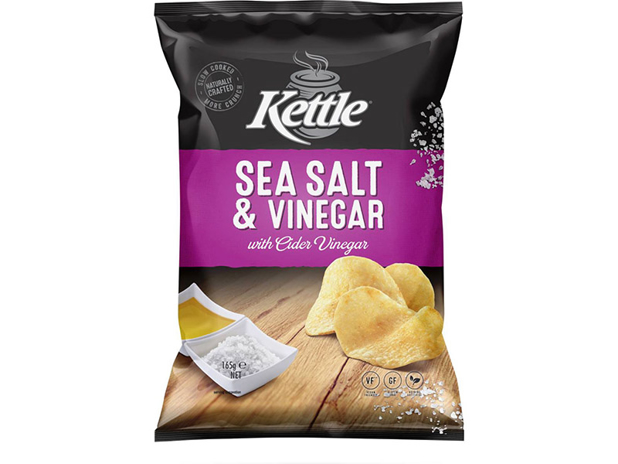 Kettle Sea Salt & Vinegar Chips 165g