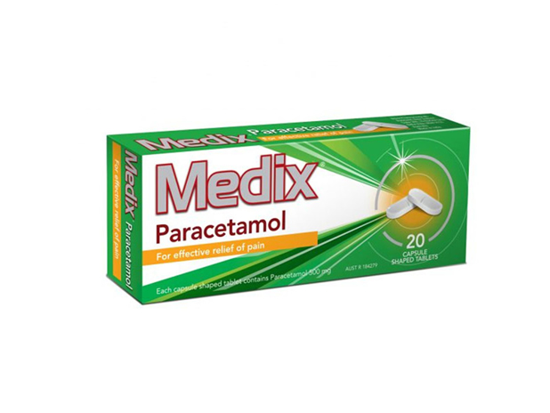 Medix Paracetamol Caplets 20 Pack