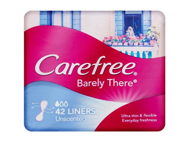 Carefree Barely There Unscented Panty Liners 42 Pack