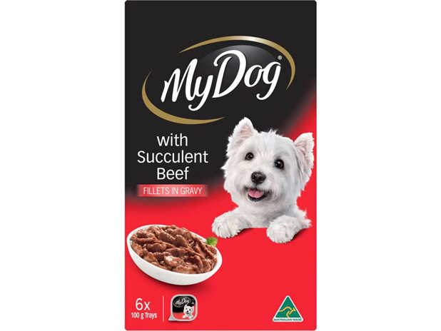 My Dog Fillets In Gravy With Succulent Beef Wet Dog Food 6 Pack