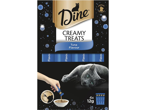 Dine Creamy Treats Tuna Flavour Cat Treat 4 Pack