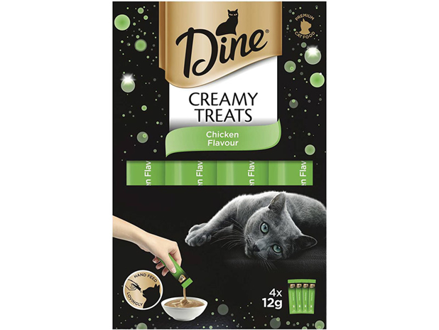 Dine Creamy Treats Chicken Flavour Cat Treat 4 Pack