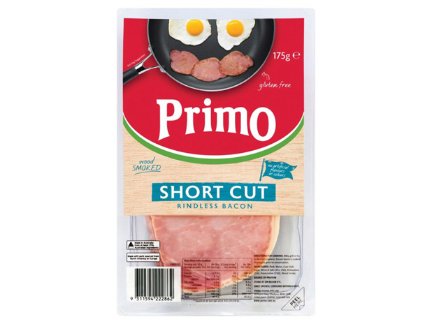 Primo Rindless Short Cut Bacon 175g