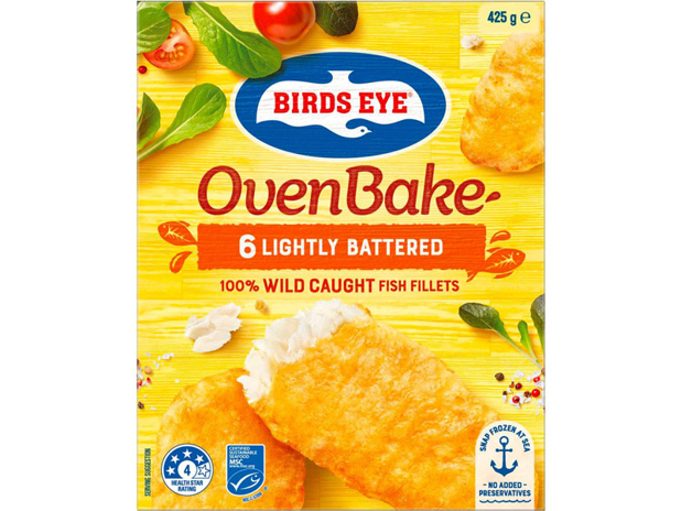 Birds Eye Oven Bake Lightly Battered Fish 6 Pack