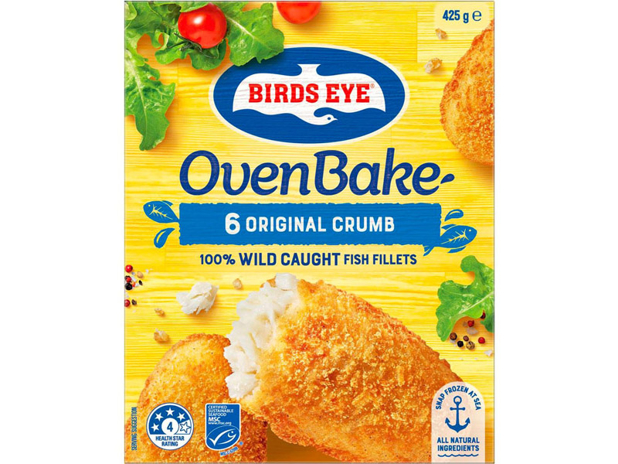 Birds Eye Oven Bake Crumbed Wild Caught Fish Fillets 6 Pack