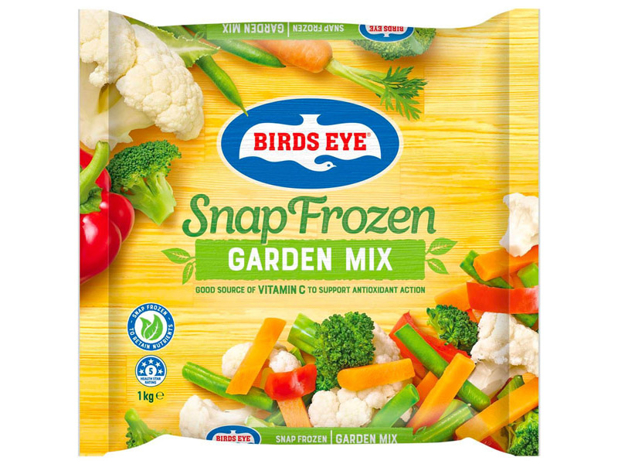 Birds Eye Snap Frozen Garden Mix Carrot Beans Brocoli Cauli Capsicum 1 Kilogram