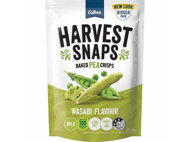 Harvest Snap Pea Snacks Wasabi 120g