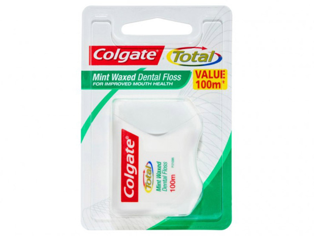 Colgate Dental Ribbon Total Mint Wax 100m